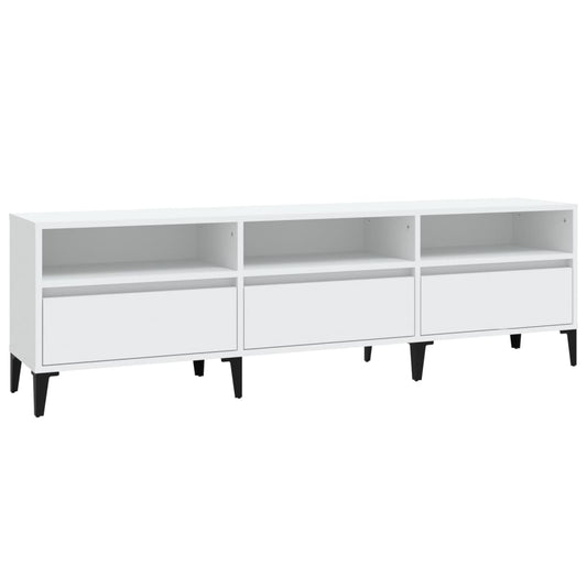 Tv Skříňka 150 X 30 X 44,5 Cm Kompozitní Dřevo Bílá