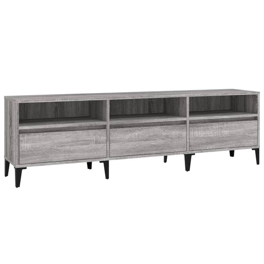 Tv Skříňka Šedá Sonoma 150 X 30 X 44,5 Cm Kompozitní Dřevo Šedá Sonoma