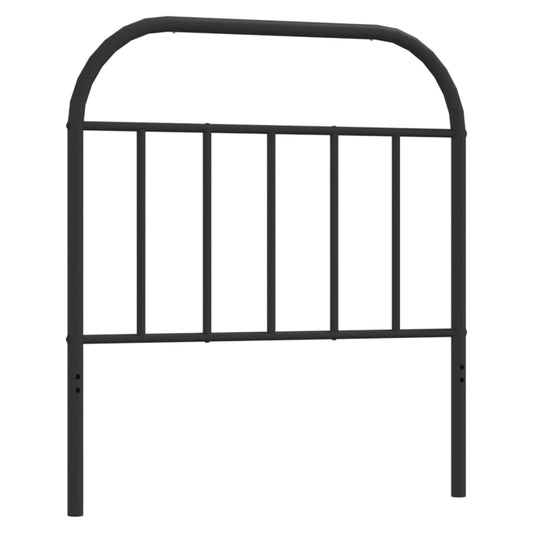 Kovové Náhradní Čelo Postele Černé 80 Cm