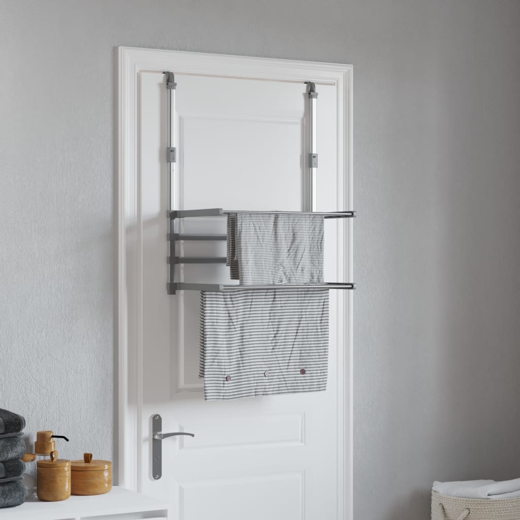 Sušák Na Prádlo Na Balkon 89 X 25 X (60–95) Cm Hliník