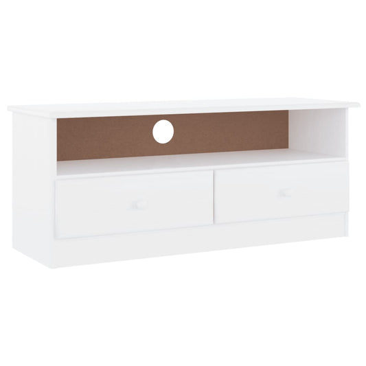 Tv Skříňka Se Zásuvkami Alta 100X35X41 Cm Masivní Borovice