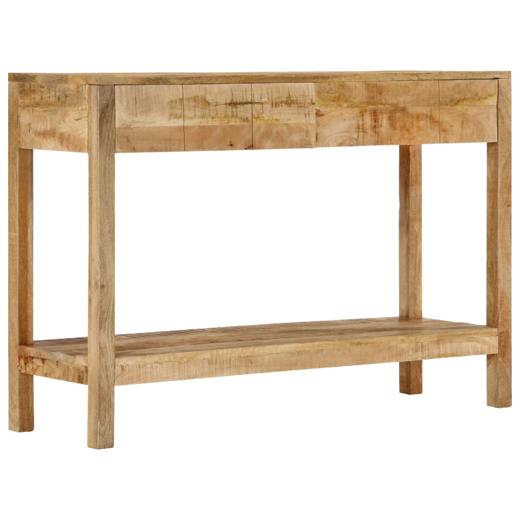 Konzolový Stolek Se 2 Zásuvkami 110X35X75 Cm Masivní Mangovník
