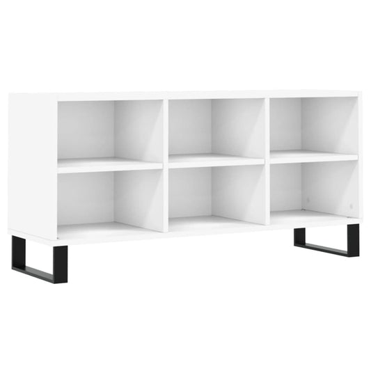 Tv Skříňka Bílá 103,5 X 30 X 50 Cm Kompozitní Dřevo
