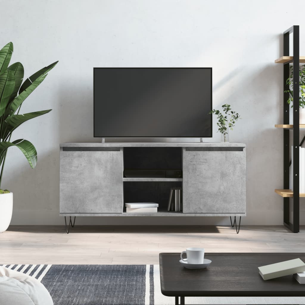 Tv Skříňka Šedá Sonoma 104 X 35 X 50 Cm Kompozitní Dřevo