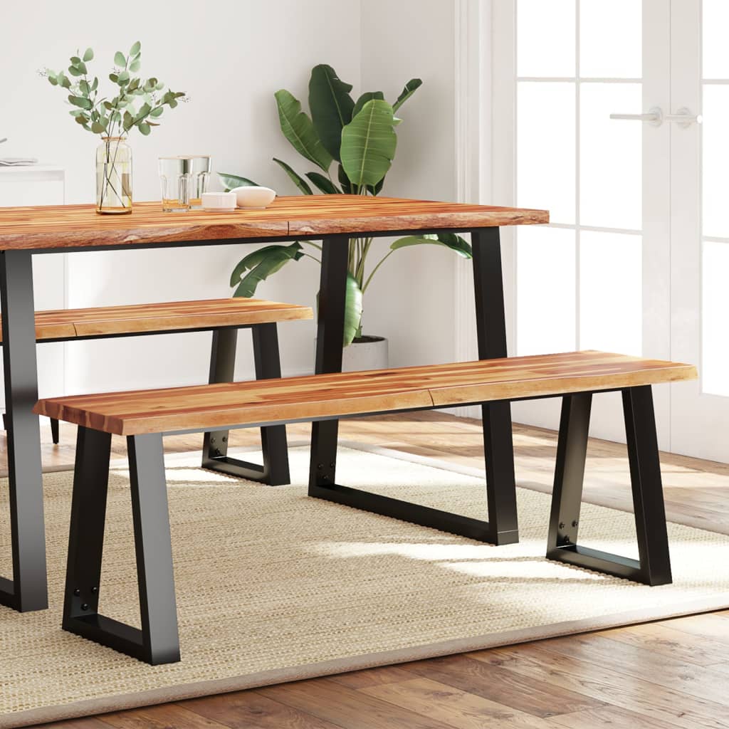 Lavice S Živou Hranou Masivní Akáciové Dřevo