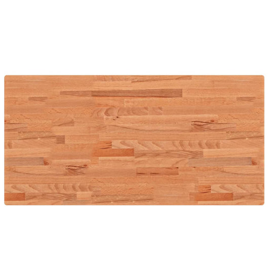 Stolní Deska 100 X 50 X 4 Cm Obdélníková Masivní Bukové Dřevo