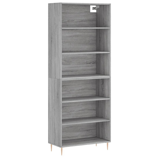 Skříň Betonově Šedá 69,5 X 32,5 X 180 Cm Kompozitní Dřevo