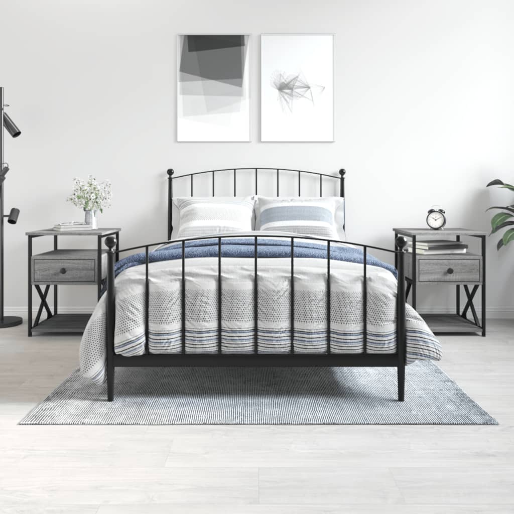 Noční Stolek 40 X 42 X 55 Cm Kompozitní Dřevo