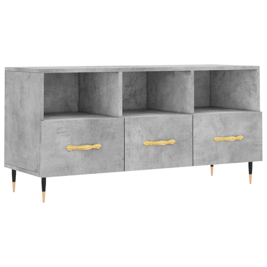 Tv Skříňka Betonově Šedá 102 X 36 X 50 Cm Kompozitní Dřevo