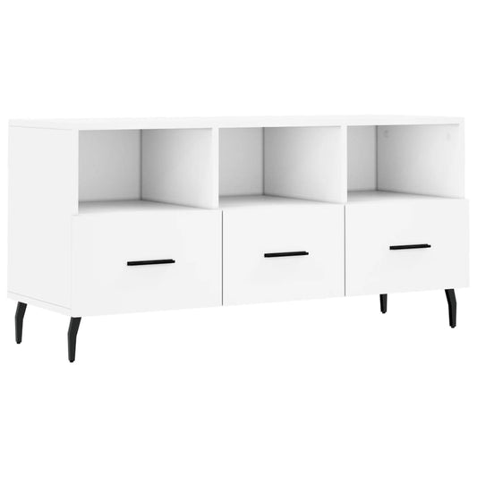 Tv Skříňka Bílá 102 X 36 X 50 Cm Kompozitní Dřevo
