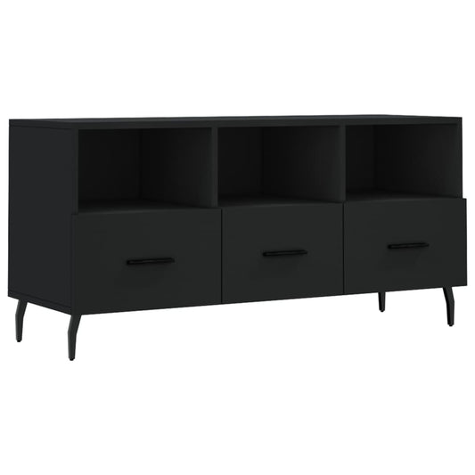 Tv Skříňka Černá 102 X 36 X 50 Cm Kompozitní Dřevo