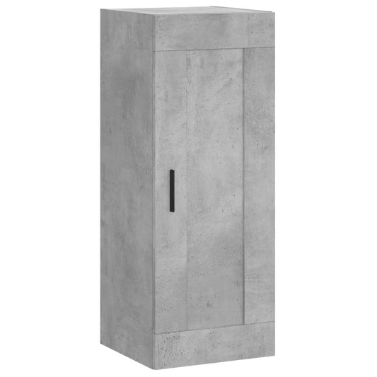Nástěnná Skříňka Betonově Šedá 34,5X34X90 Cm Kompozitní Dřevo