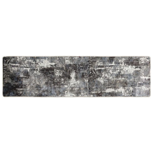 Koberec Pratelný Vícebarevný Protiskluzový Černobílý