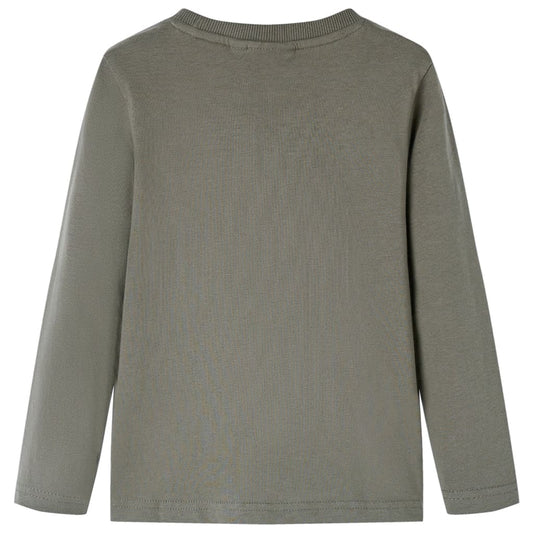 Dětské Tričko S Dlouhým Rukávem Khaki 104