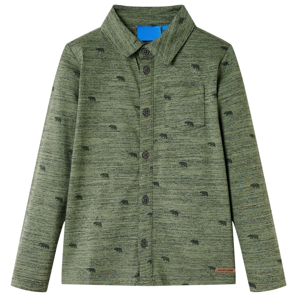 Dětská Košile Khaki Melanž 104