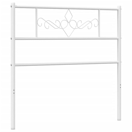 Kovové Náhradní Čelo Postele Bílé 75 Cm