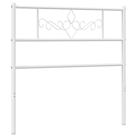 Kovové Náhradní Čelo Postele Bílé 107 Cm