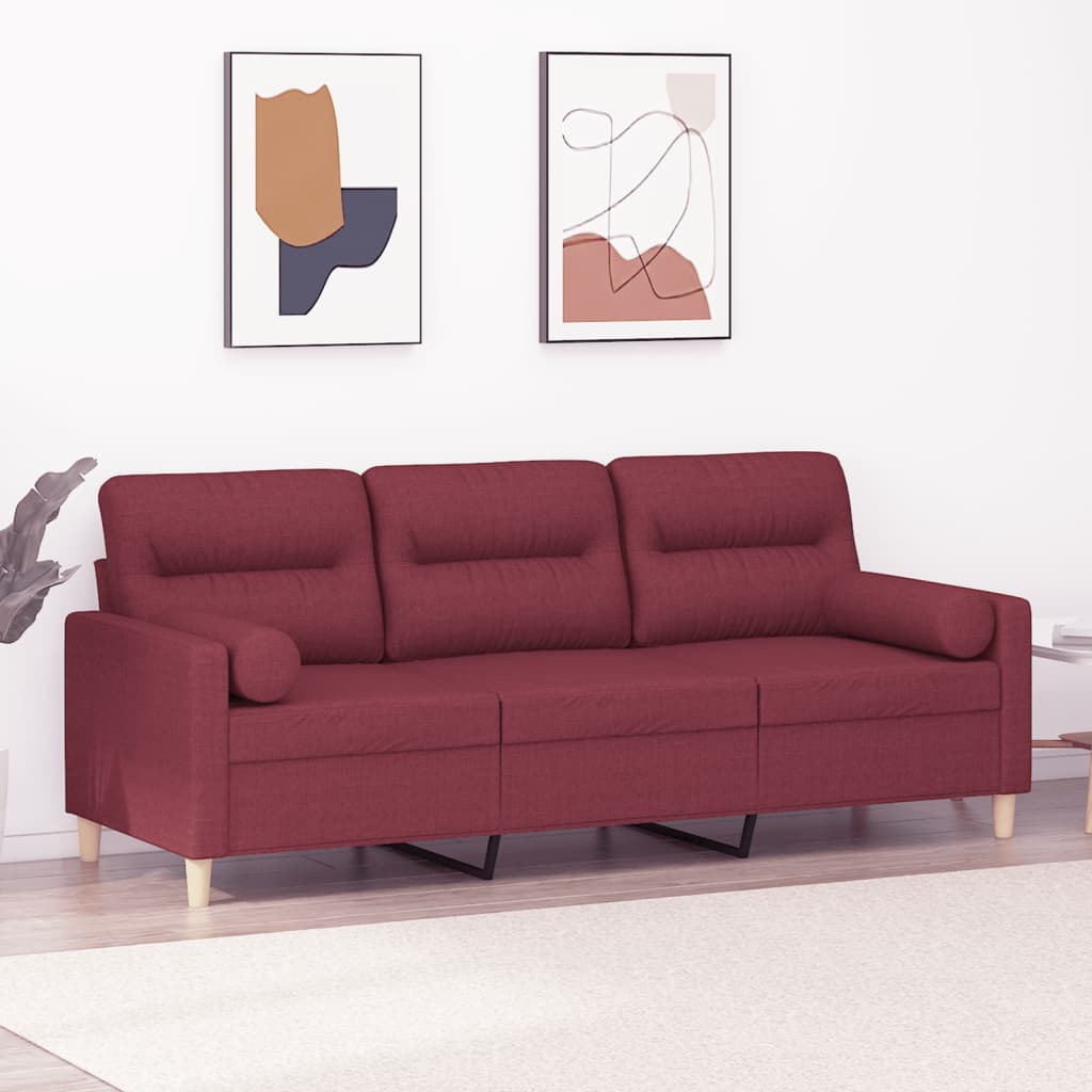 2Místná Pohovka S Polštáři Textil