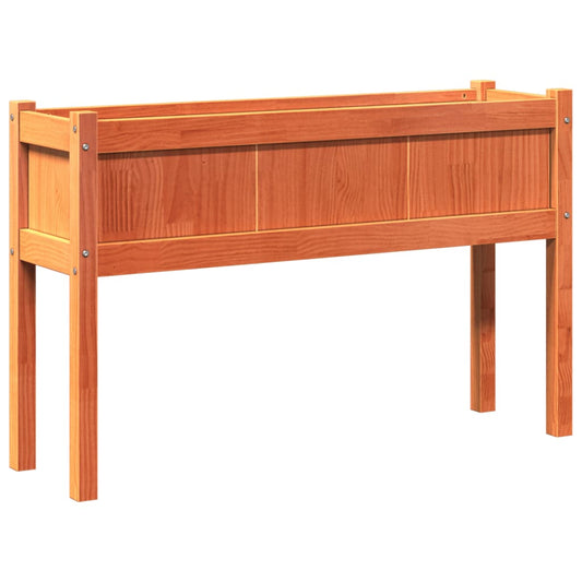 Zahradní Truhlík S Nohami Voskově Hnědý 110X31X70 Cm Borovice