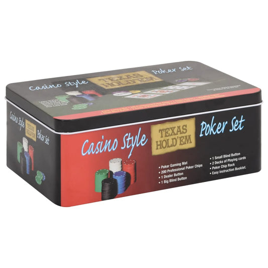 Sada Žetonů Na Poker 200 Ks 4 G