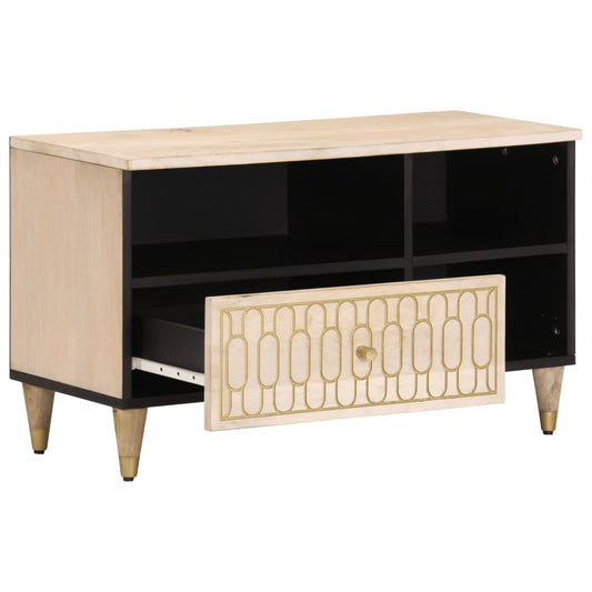 Tv Skříňka 80 X 33 X 46 Cm Masivní Mangovníkové Dřevo