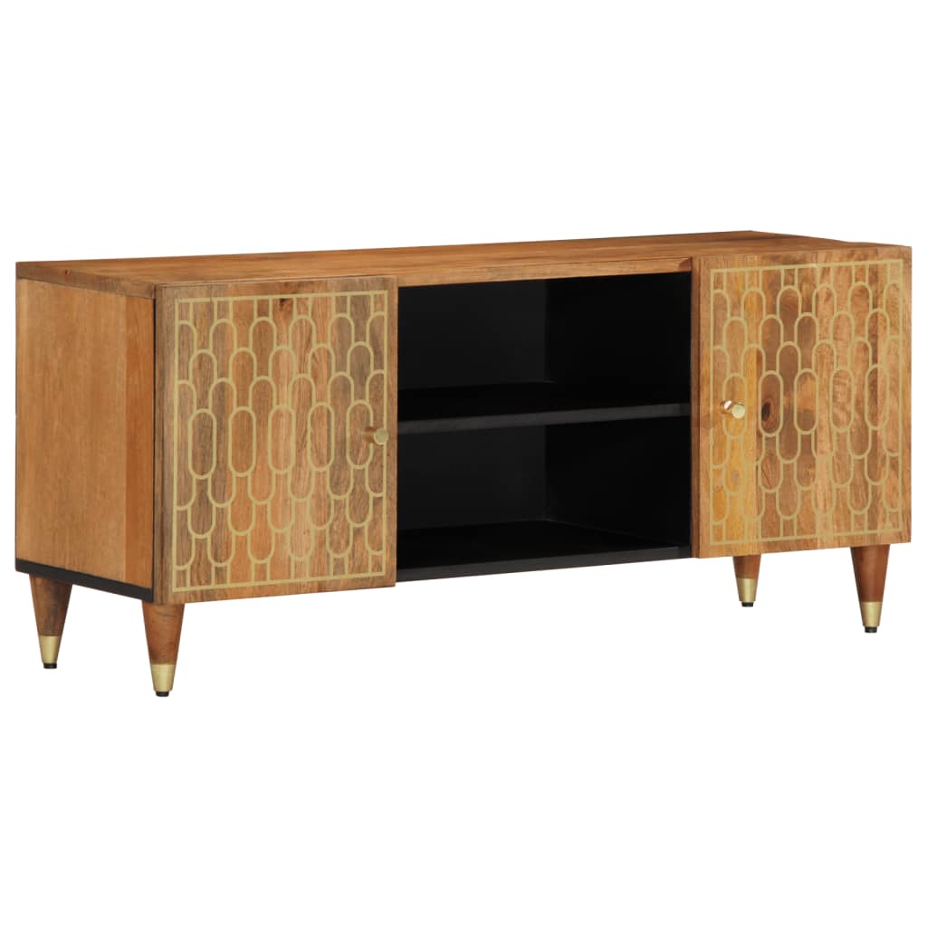 Tv Skříňka 105X33X46 Cm Masivní Mangovníkové Dřevo