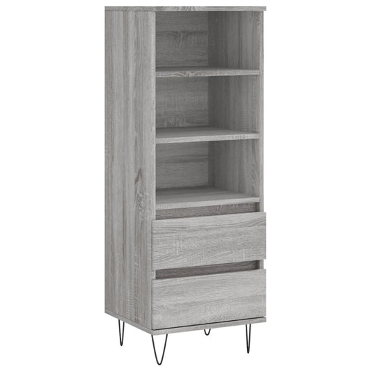 Skříň Highboard Šedá Sonoma 40 X 36 X 110 Cm Kompozitní Dřevo
