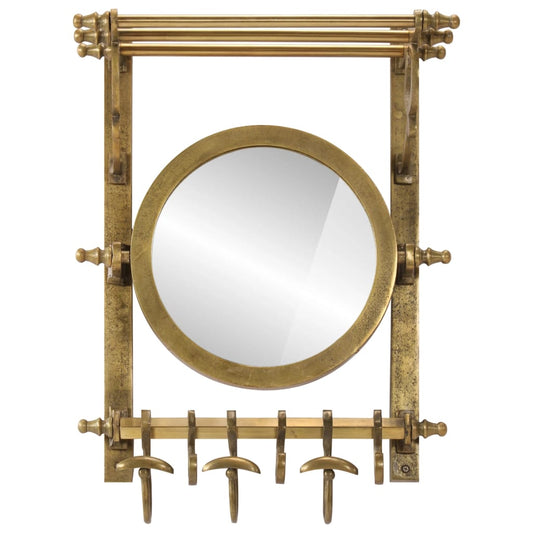 Stojan Na Zavazadlo S Věšáky A Zrcadlem Nástěnný Hliník