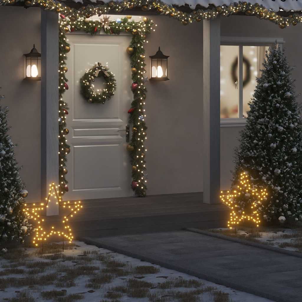 Vánoční Světelná Dekorace S Hroty Hvězda 115 Led Diod 85 Cm Černá