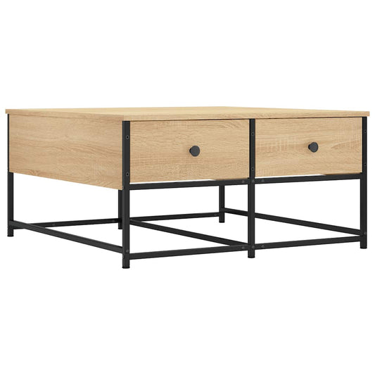 Konferenční Stolek Dub Sonoma 80 X 80 X 40 Cm Kompozitní Dřevo