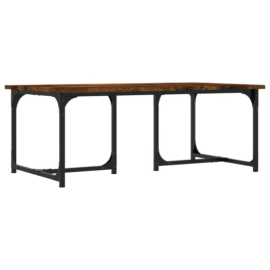 Konferenční Stolek Kouřový Dub 90 X 50 X 35 Cm Kompozitní Dřevo