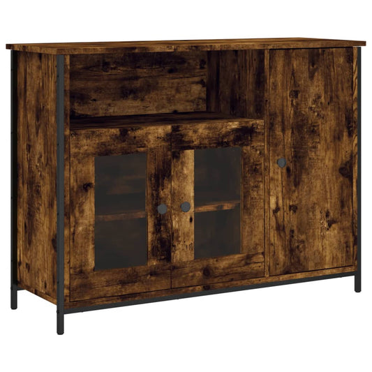 Příborník Kouřový Dub 100 X 35 X 75 Cm Kompozitní Dřevo