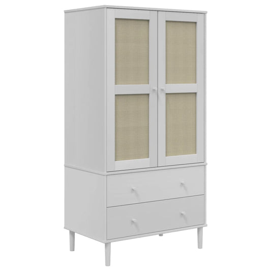 Šatní Skříň Senja Ratanový Vzhled 90X55X175 Cm Borovice