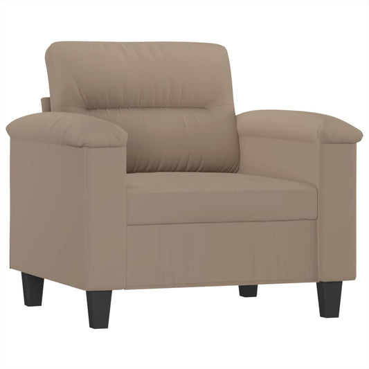 Křeslo Taupe 60 Cm Tkanina Z Mikrovlákna