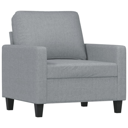 Křeslo Světle Šedé Textil