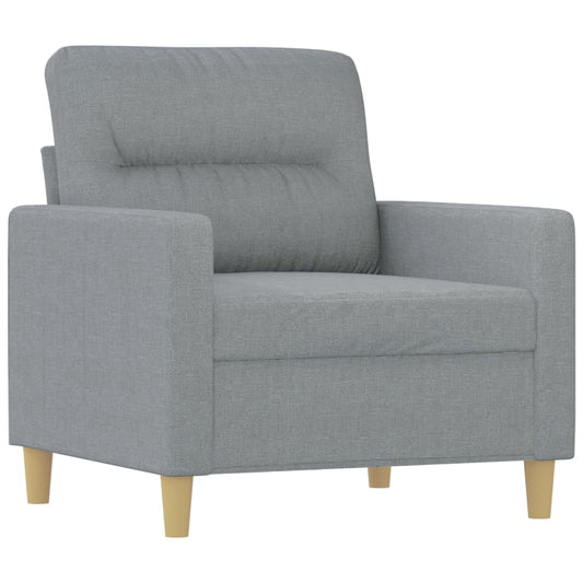 Křeslo Světle Šedé 60 Cm Textil