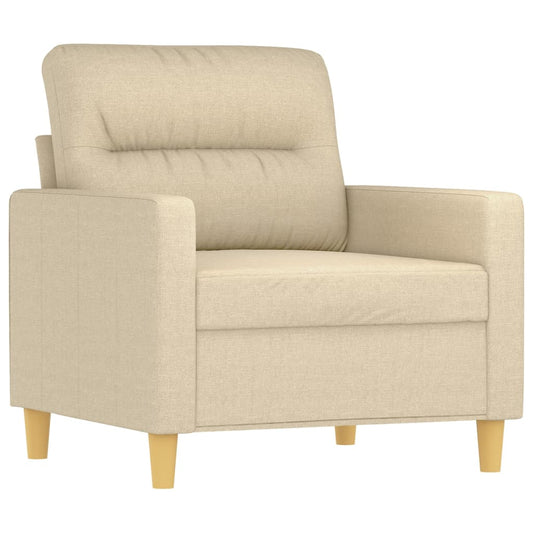Křeslo Krémové 60 Cm Textil
