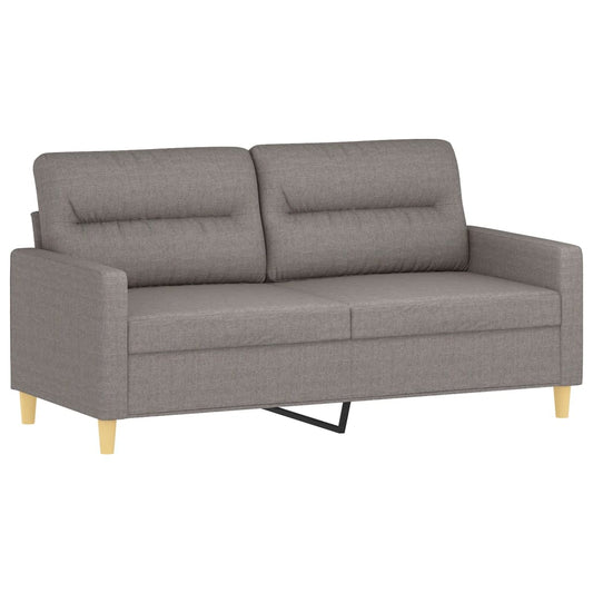 2Místná Pohovka Taupe 140 Cm Textil