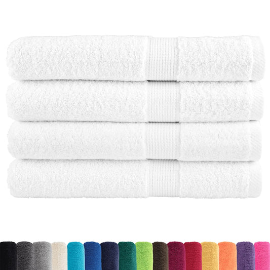 Premium Ručníky Do Sauny Solund 4Ks Bílé 80X200Cm 600 G/M² Bílá
