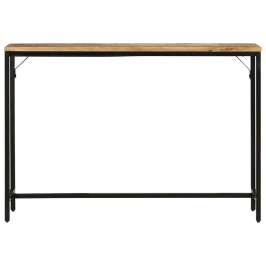 Konzolový Stolek 110X30X75 Cm Masivní Hrubý Mangovník A Železo