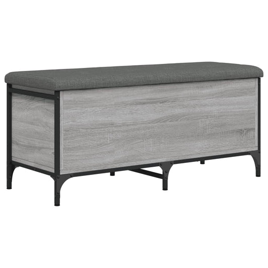 Úložná Lavice Šedá Sonoma 102 X 42 X 45 Cm Kompozitní Dřevo