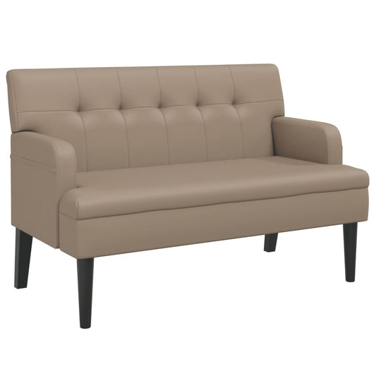 Lavice S Opěradlem 112 X 65,5 X 75 Cm Umělá Kůže