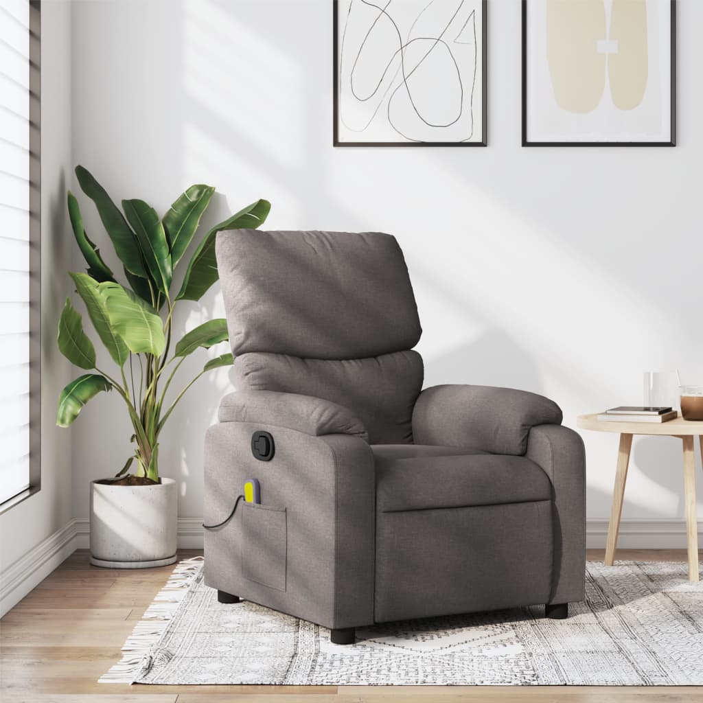 Polohovací Křeslo Textil Taupe