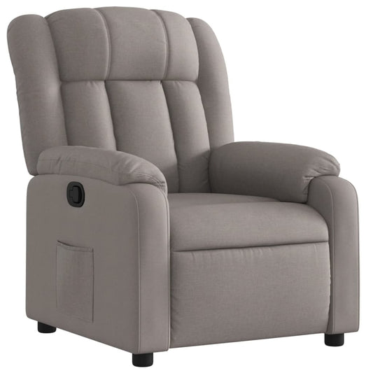 Polohovací Křeslo Textil Taupe