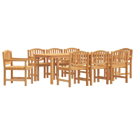 9Dílný Zahradní Jídelní Set Masivní Teakové Dřevo