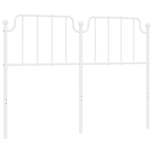 Kovové Náhradní Čelo Postele Bílé 150 Cm