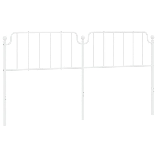 Kovové Náhradní Čelo Postele Bílé 200 Cm