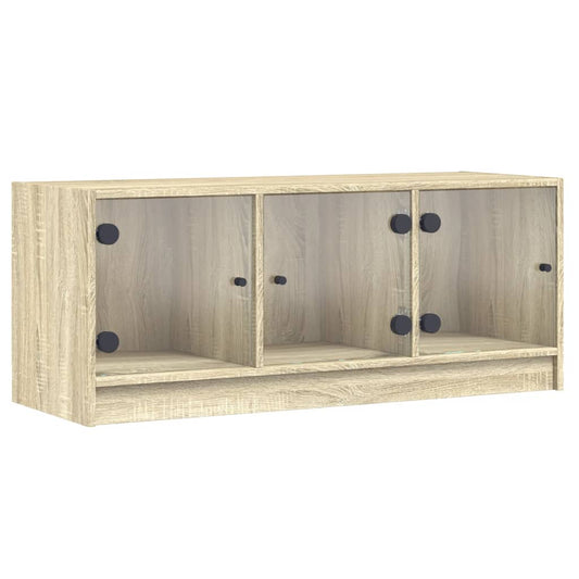 Tv Skříňka Se Skleněnými Dvířky 102X37X42 Cm