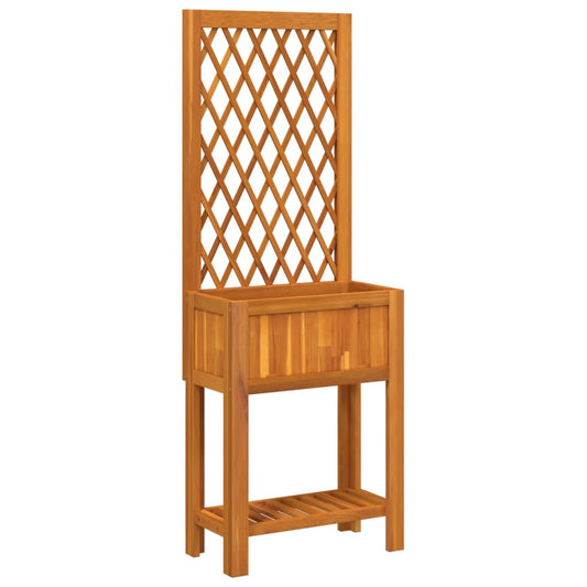 Truhlík S Treláží A Policí 55 X 29,5 X 152 Cm Masivní Akácie