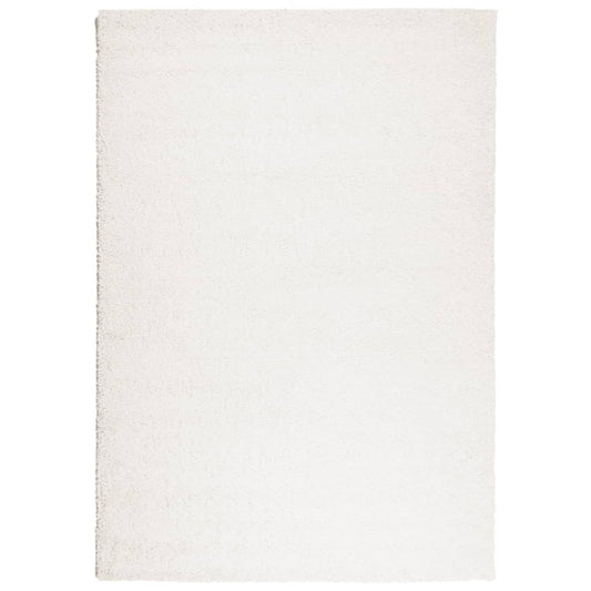 Koberec Pamplona S Vysokým Vlasem Moderní Krémový Krémová